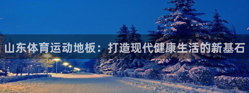 哈哈体育：山东体育运动地板：打造现代健康生活的新基石