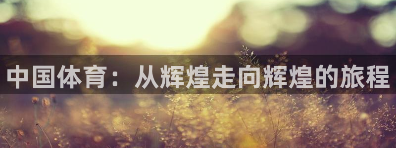 哈哈体育十年：中国体育：从辉煌走向辉煌的旅程